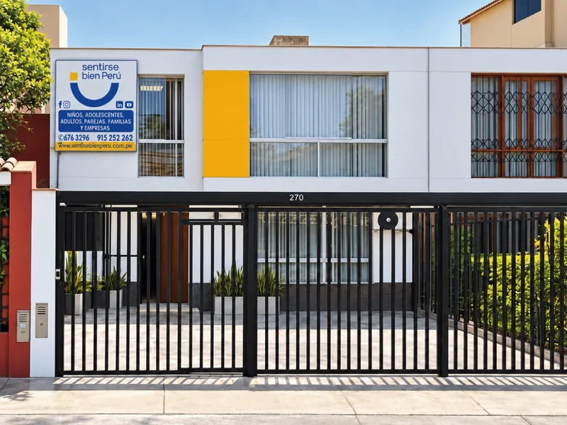 Fachada de la sede de Sentirse Bien Perú en Av. El Polo 170, Surco